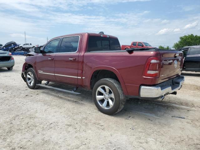 1C6SRFHT5KN838795 - 2019 RAM 1500 LIMITED BURGUNDY photo 2