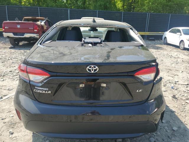 5YFEPMAE7NP357708 - 2022 TOYOTA COROLLA LE BLACK photo 6