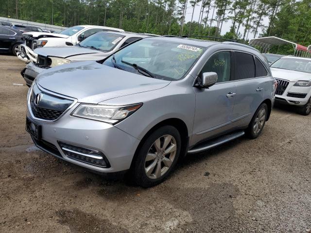 5FRYD4H90GB022916 - 2016 ACURA MDX ADVANCE SILVER photo 1