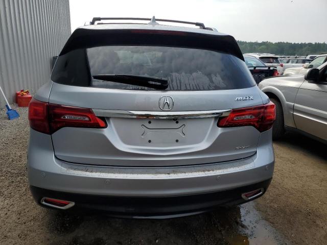 5FRYD4H90GB022916 - 2016 ACURA MDX ADVANCE SILVER photo 6