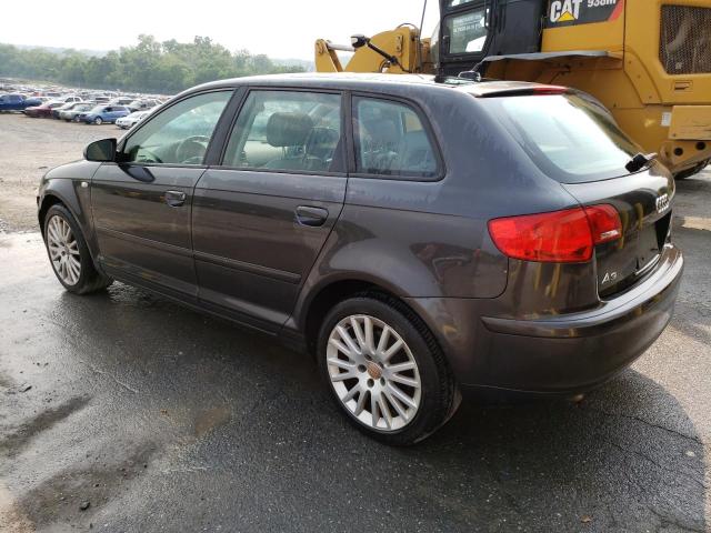 WAUNF78P17A036506 - 2007 AUDI A3 2.0 PREMIUM GRAY photo 2