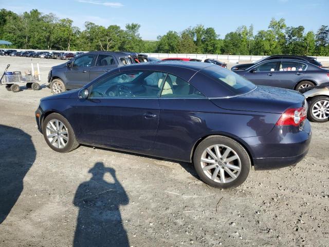 WVWFA71F17V004607 - 2007 VOLKSWAGEN EOS 2.0T LUXURY BLUE photo 2