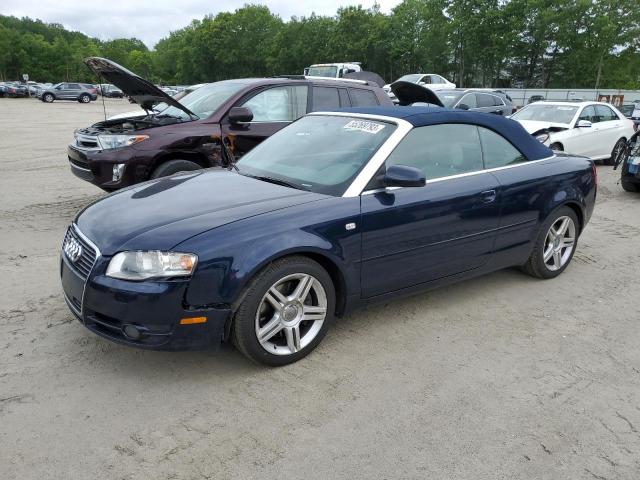 WAUDF48HX8K001719 - 2008 AUDI A4 2.0T CABRIOLET QUATTRO BLUE photo 1