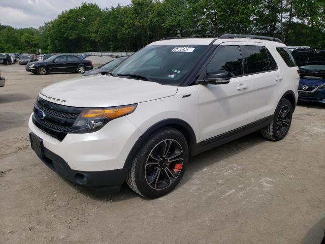 1FM5K8GT5FGB15249 - 2015 FORD EXPLORER SPORT WHITE photo 1