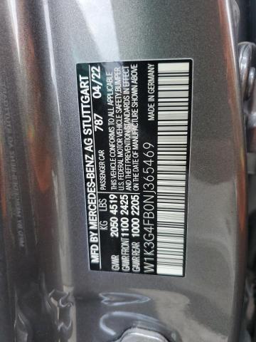 W1K3G4FB0NJ365469 - 2022 MERCEDES-BENZ A 220 4MATIC GRAY photo 12