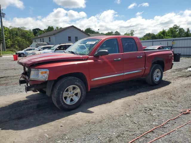 1D7HW58N48S613906 - 2008 DODGE DAKOTA QUAD LARAMIE BURGUNDY photo 1