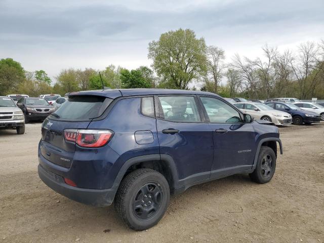 3C4NJDAB1KT682936 - 2019 JEEP COMPASS SPORT ლურჯი ფოტო 3
