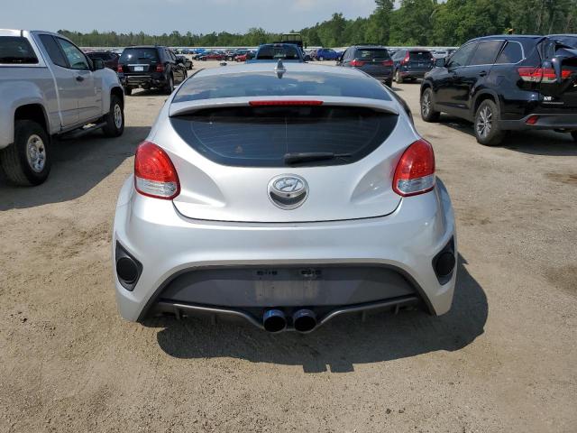 KMHTC6AE5GU260927 - 2016 HYUNDAI VELOSTER TURBO SILVER photo 6