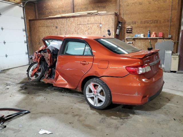 2T1BU4EE1DC069932 - 2013 TOYOTA COROLLA BASE Қызғылт сары фото 2