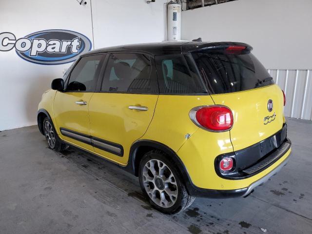 ZFBCFADH6EZ021474 - 2014 FIAT 500L TREKKING YELLOW photo 2