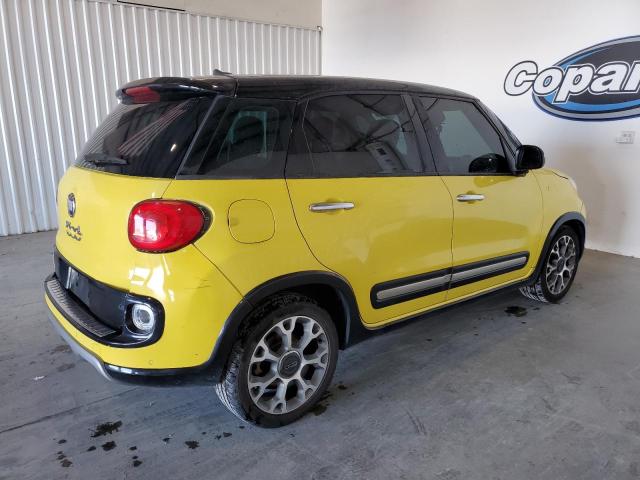 ZFBCFADH6EZ021474 - 2014 FIAT 500L TREKKING YELLOW photo 3