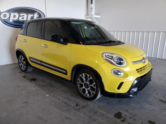 ZFBCFADH6EZ021474 - 2014 FIAT 500L TREKKING YELLOW photo 4