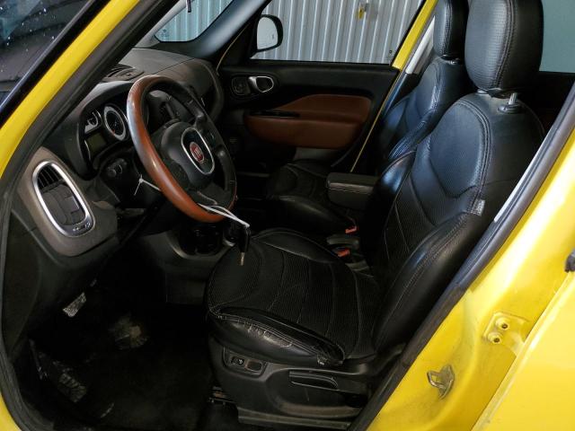 ZFBCFADH6EZ021474 - 2014 FIAT 500L TREKKING YELLOW photo 7