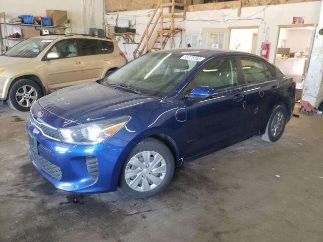 3KPA24AB9KE167487 - 2019 KIA RIO S BLUE photo 1