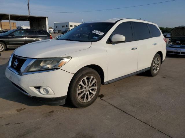 5N1AR2MN4EC664833 - 2014 NISSAN PATHFINDER S WHITE photo 1