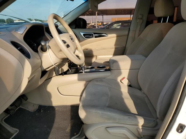 5N1AR2MN4EC664833 - 2014 NISSAN PATHFINDER S WHITE photo 7