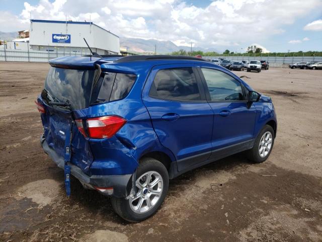 MAJ6S3GL9LC319184 - 2020 FORD ECOSPORT SE BLUE photo 3