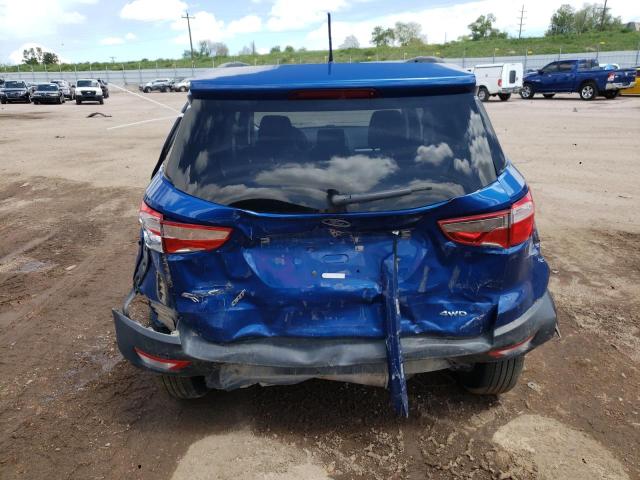 MAJ6S3GL9LC319184 - 2020 FORD ECOSPORT SE BLUE photo 6