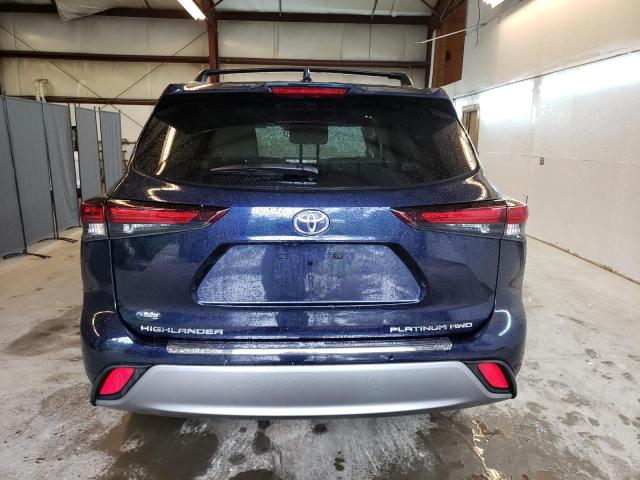 5TDKDRBH4RS528607 - 2024 TOYOTA HIGHLANDER LE BLUE photo 6