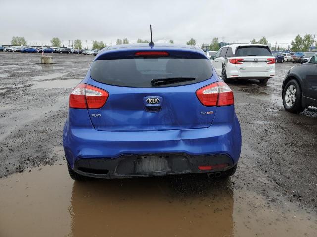 KNADN5A33E6932333 - 2014 KIA RIO EX BLUE photo 6