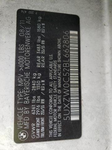 5UXZW0C52BL662806 - 2011 BMW X5 XDRIVE35D Ağ foto 13