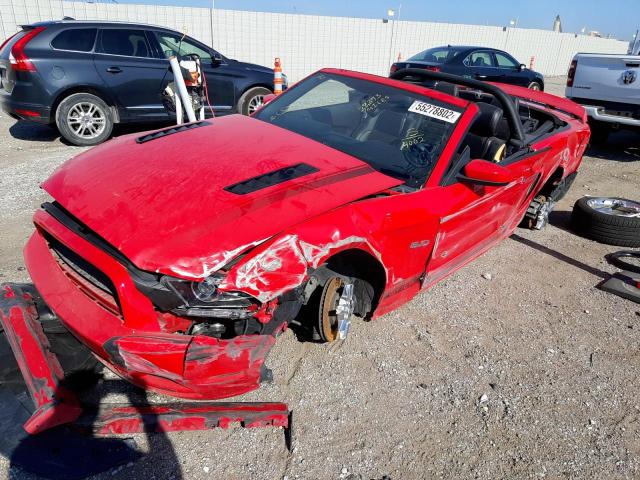 1ZVBP8FF7E5224002 - 2014 FORD MUSTANG GT RED photo 2