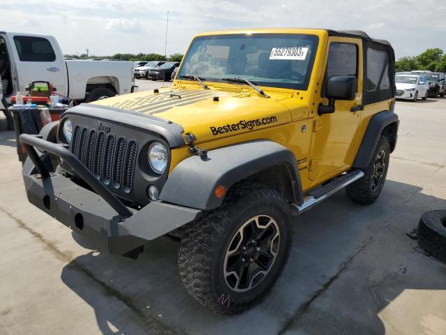 1C4AJWAG6FL702797 - 2015 JEEP WRANGLER SPORT YELLOW photo 1