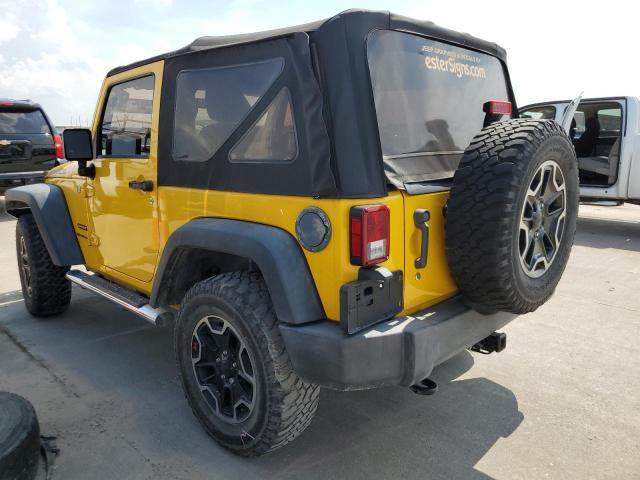 1C4AJWAG6FL702797 - 2015 JEEP WRANGLER SPORT YELLOW photo 2