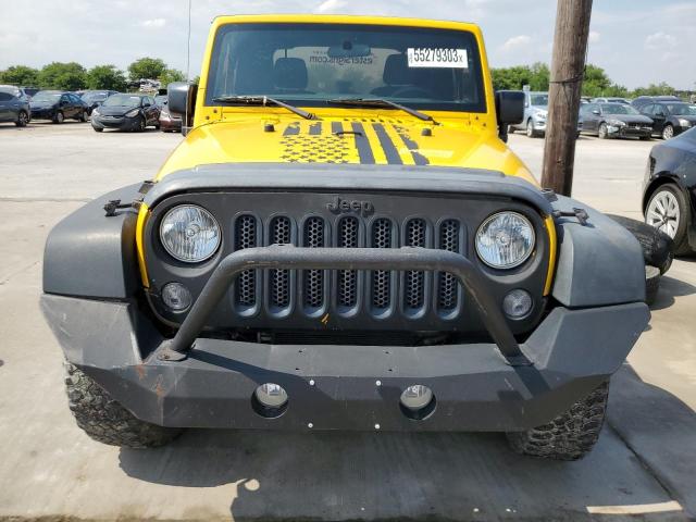 1C4AJWAG6FL702797 - 2015 JEEP WRANGLER SPORT YELLOW photo 5