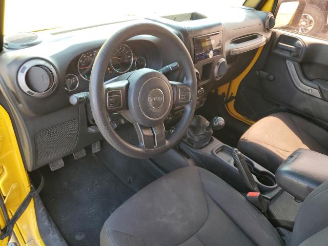 1C4AJWAG6FL702797 - 2015 JEEP WRANGLER SPORT YELLOW photo 8