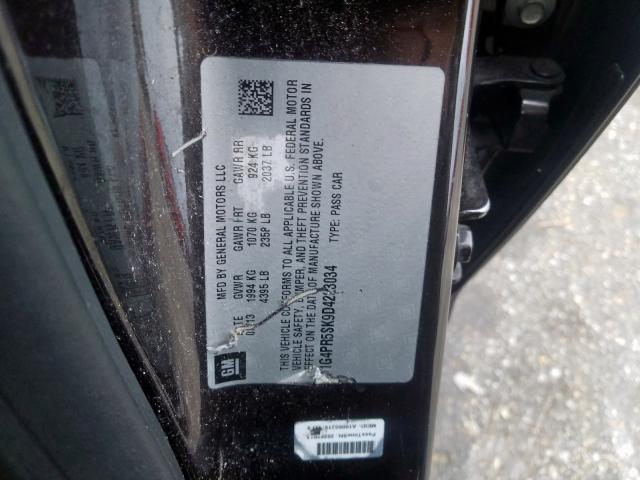 1G4PR5SK9D4223034 - 2013 BUICK VERANO CONVENIENCE  photo 10