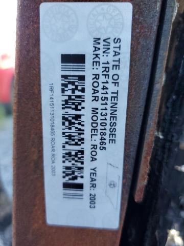 1RF14151131018465 - 2003 ROADMASTER RAIL MTRHM ბეჟი ფოტო 10