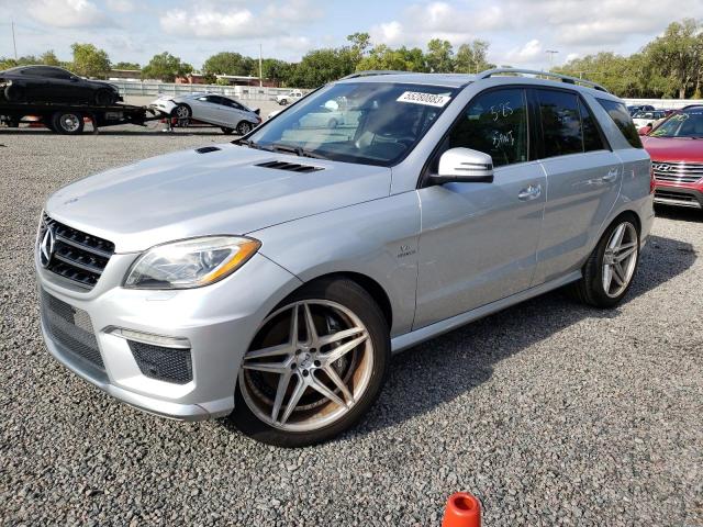 4JGDA7EB1CA042687 - 2012 MERCEDES-BENZ ML 63 AMG SILVER photo 1