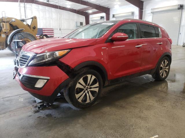 KNDPCCA21B7152662 - 2011 KIA SPORTAGE EX RED photo 1