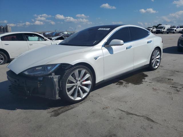 5YJSA1H11EFP52761 - 2014 TESLA MODEL S თეთრი ფოტო 1