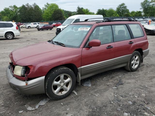 JF1SF65522H745499 - 2002 SUBARU FORESTER S BURGUNDY photo 1