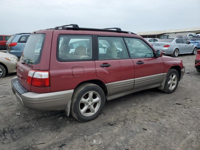 JF1SF65522H745499 - 2002 SUBARU FORESTER S BURGUNDY photo 3
