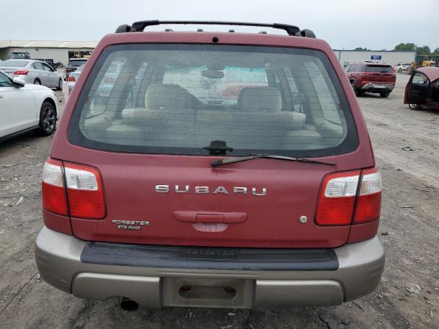 JF1SF65522H745499 - 2002 SUBARU FORESTER S BURGUNDY photo 6