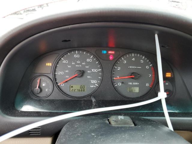 JF1SF65522H745499 - 2002 SUBARU FORESTER S BURGUNDY photo 9