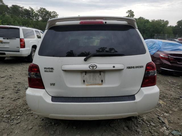 JTEDP21A440016929 - 2004 TOYOTA HIGHLANDER BASE WHITE photo 6