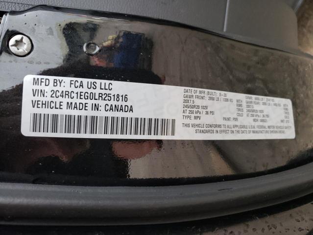 2C4RC1EG0LR251816 - 2020 CHRYSLER PACIFICA TOURING L PLUS BLACK photo 13