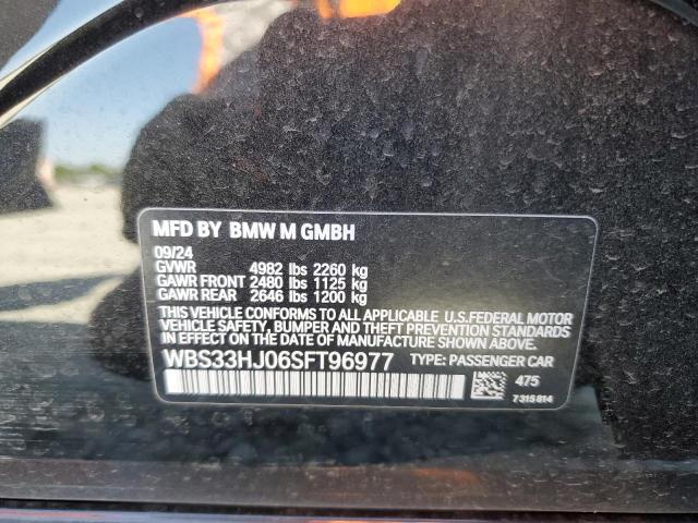 WBS33HJ06SFT96977 - 2025 BMW M3 COMPETITION შავი ფოტო 13