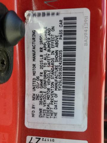 5Y2SL65816Z428035 - 2006 PONTIAC VIBE RED photo 13