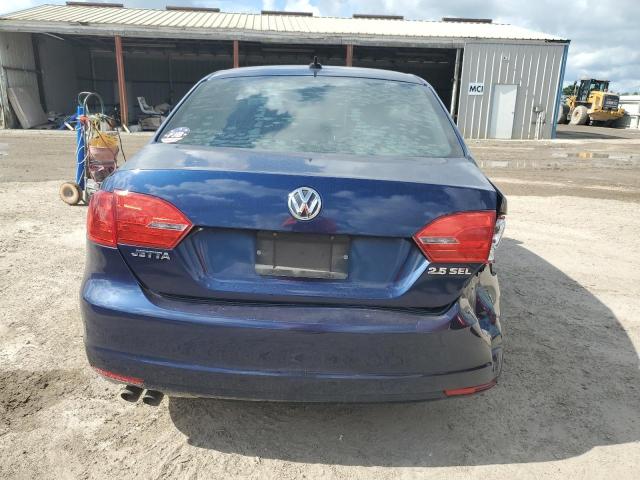 3VWLX7AJ6BM325029 - 2011 VOLKSWAGEN JETTA SEL BLUE photo 6