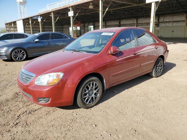 KNAFE121685559300 - 2008 KIA SPECTRA EX RED photo 1