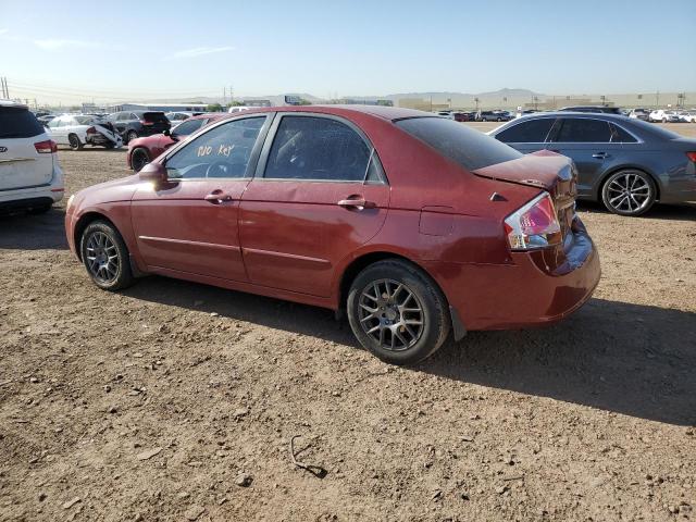 KNAFE121685559300 - 2008 KIA SPECTRA EX RED photo 2