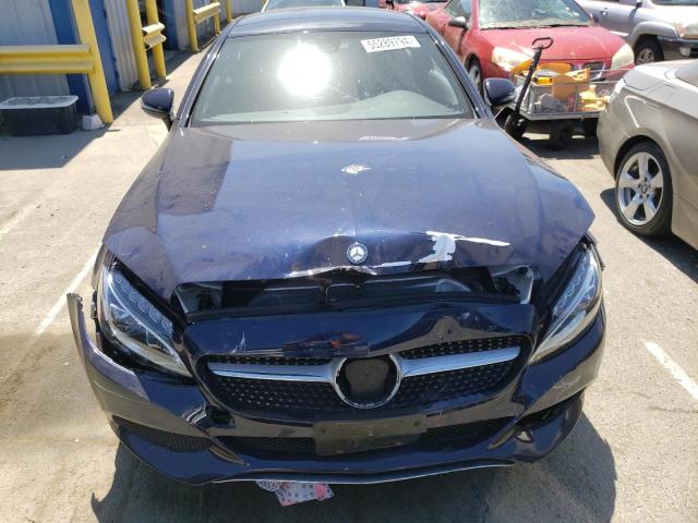 WDDWJ4JB6HF534603 - 2017 MERCEDES-BENZ C 300 BLUE photo 5