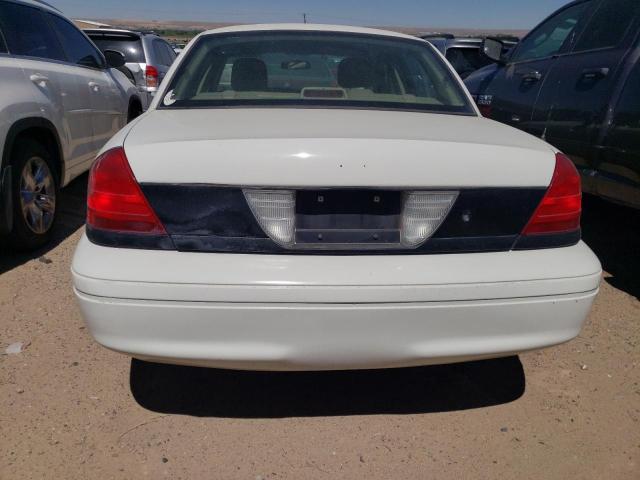 2FAFP71W25X142639 - 2005 FORD CROWN VICT POLICE INTERCEPTOR WHITE photo 6