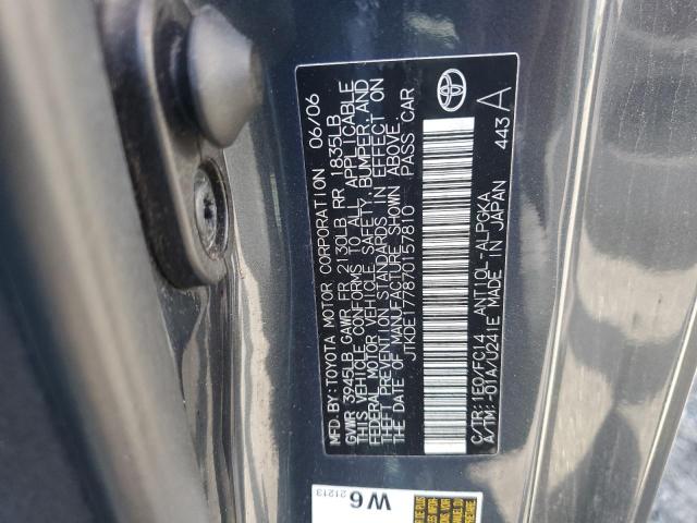JTKDE177870157810 - 2007 TOYOTA SCION TC 灰色 照片 12