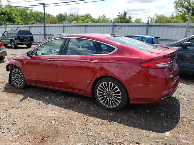 3FA6P0K95HR146414 - 2017 FORD FUSION TITANIUM RED photo 2